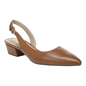 Naturalizer Women's Banks Leather Slingback Low Heel Pumps Brown Size 8